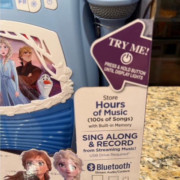 Frozen II Blue Portable Speaker with Bluetooth - Picture 2 of 11